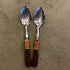 Bakelite Stainless Steel Tea Spoons…Vintage